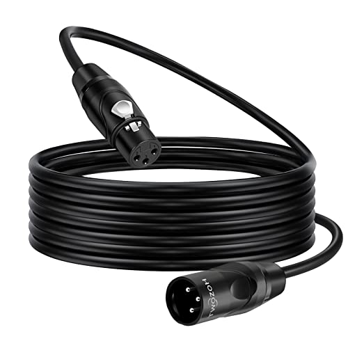 Twozoh XLR Cable 2M, XLR Male to Female Balanced 3 PIN XLR Microphone Cable (Profesional/HiFi)