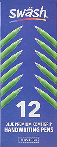 Swash KOMFIGRIP Handwriting Pen Blue (Pack of 12) THW12BU