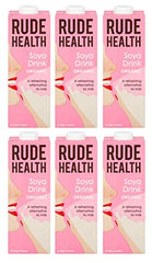 Rude Health Organic Soya Drink, 1 Litre (Pack of 6)