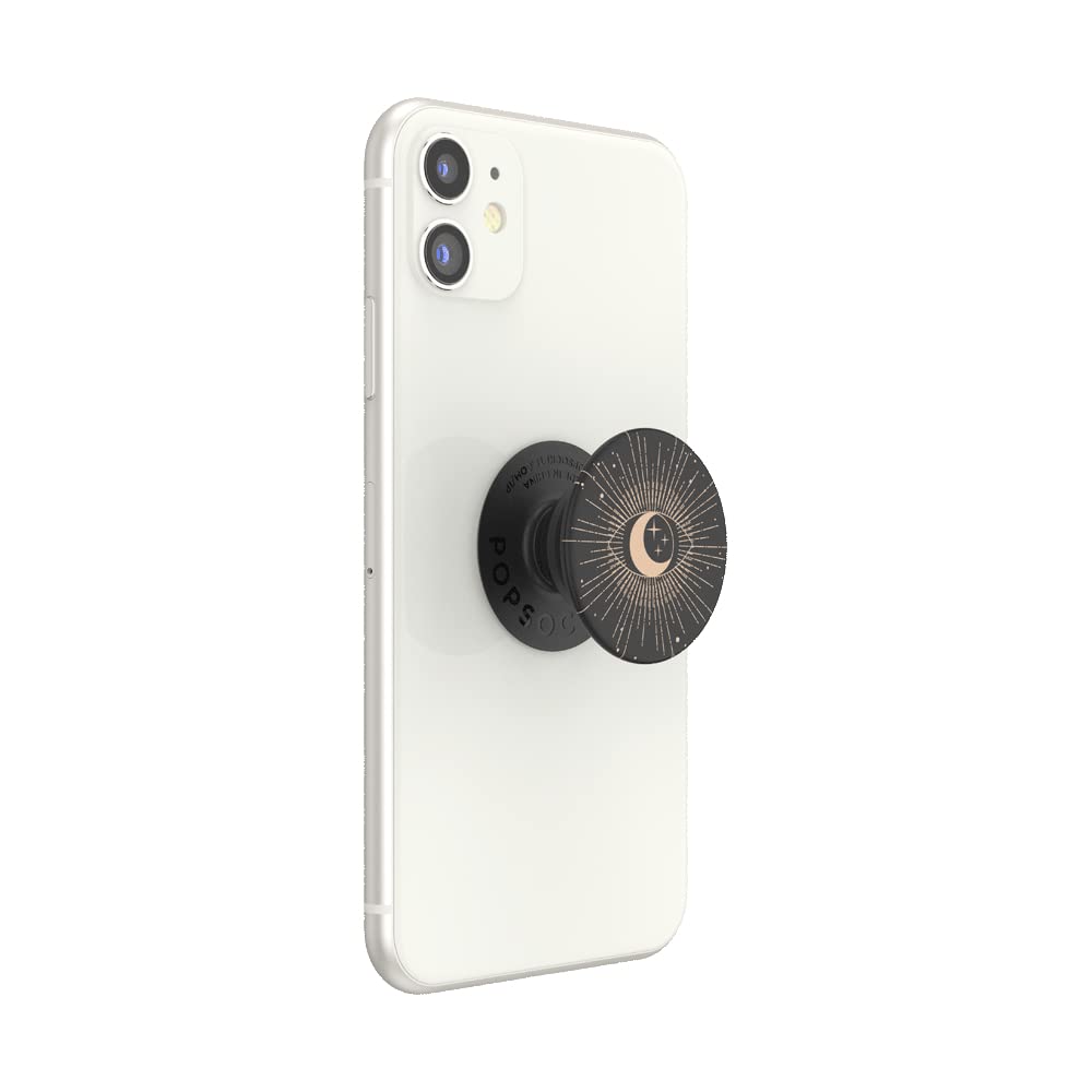 PopSockets 800448 PopGrip - Expanding Stand and Grip with Swappable Top - All Seeing,Black