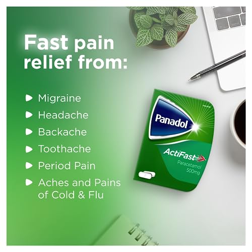 Panadol ActiFast Pain Relief Tablets, Paracetamol Tablets, Pack of 14