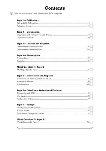 GCSE Biology AQA Grade 8-9 Targeted Exam Practice Workbook (includes answers): for the 2024 and 2025 exams (CGP AQA GCSE Biology)