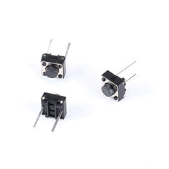 Youmile 100PACK Tact Button Switch 2 Pin DIP 6x6x5mm PCB Momentary Tactile Tact Push Button Switch