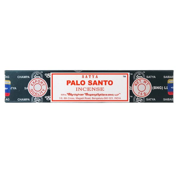 Satya Palo Santo Incense Sticks 15 Grams x 4 Packs   For Meditation, Yoga, Healing, Aromatherapy, Relxation, Spirituality