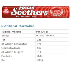 Halls Soothers 5X 45g Mixed Flavour Drops Mints Cherry, Strawberry, Peach & Raspberry, Blackcurrant, Honey & Lemon Bundle