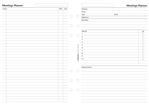 Filofax A5 Meetings Planner