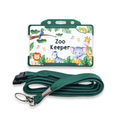 Zoo Keeper Children's Novelty ID Card & Lanyard - Role play - Pretend Play - Imaginary Play