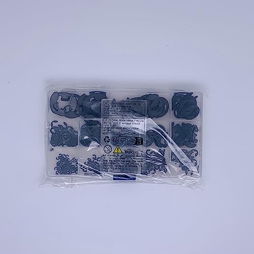 420 Pcs E-Clips, Circlips, External Retaining Ring E-Clips, Snap Opening Ring Circlip Kit, Carbon Steel E Clips Assortment Kits - 13 Sizes, M1.5/M2/M2.5/M3/M4/M5/M6/M7/M8/M9/M10/M12/M15