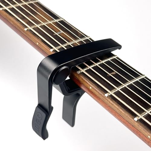 WINGO Guitar Capo for Acoustic and Electric Guitars with 5 Picks for Free, Black