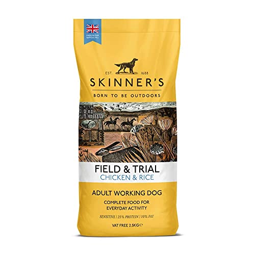 Skinner's Field & Trial Complete Dry Adult Working Dog Food Chicken and Rice, 2.5 kg