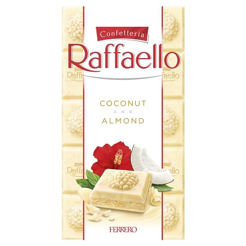 Ferrero Raffaello White Chocolate Bar Coconut Almond Cream 90g