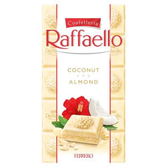 Ferrero Raffaello White Chocolate Bar Coconut Almond Cream 90g