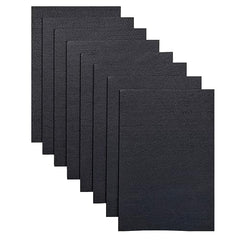 Jtnohx Stiff Felt for Crafts, 2mm Thick Colour Felt Sheets, 8 Pcs 20x30cm Craft Felt Fabric for Sewing & DIY Projects (Black)