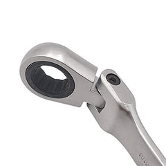 Ratchet Spanner,Steel Ratcheting Combination Wrench, Polished Chrome Finish DIY Hand Tools Ratchet Spanner Set (17mm)