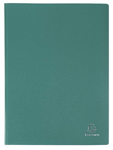 Exacompta - Ref. 8590E - 1 OPAK document cover - 90 anti-reflective grained pockets - 180 views - for A4 format - dimensions 24 x 32 cm - soft polypro cover - 8 random colors