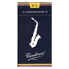 Vandoren Traditional Alto Saxophone Reeds – Box of 10 – Strength 3.5