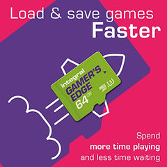 Integral 64GB Gamer's Edge Micro SD Card for the Nintendo Switch Load and Save Games Fast, Store Games, DLC & Save Data, Built for the Nintendo Switch, Switch Lite & Switch OLED To Give You The Edge