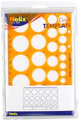 Helix Circle Stencil Template, Translucent Orange