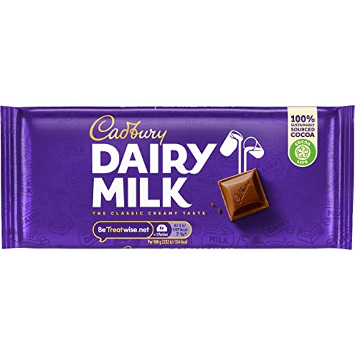 Cadbury Dairy Milk Chocolate Bar 110g (Pack of 2)