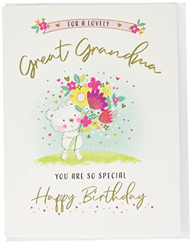 Piccadilly Greetings Modern Birthday Card Great Grandma -,Green,8 x 6 inches