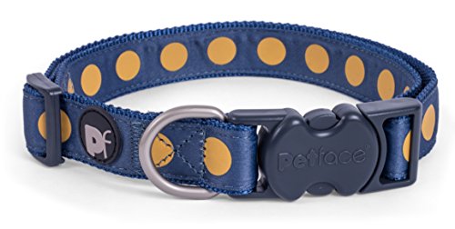 Petface Ocra Bold Spot Dog Collar, Large