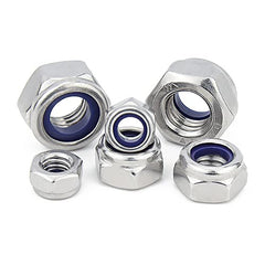 M6(6mm) 304 Stainless Steel Hex Nut for Bolts & Screws Full Nuts with Coarse Thread DIN 934(Pack of 20)