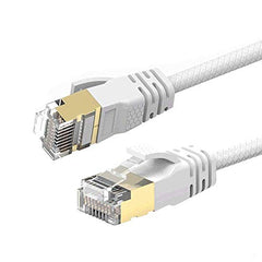 Reulin 4M Cat 7A Ultra Slim - Gigabit Ethernet Network Lan Cable Speed Up to 40Gbs-1000MHz Compatible With Cat5 Cat6 Cat7 Cat7Aand Switch Router Modem For High Speed Networks