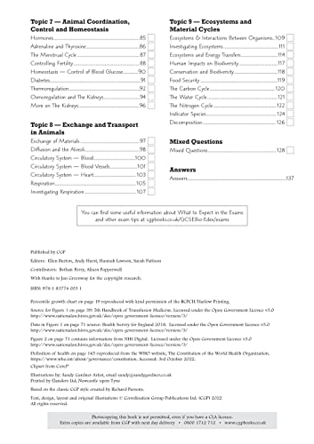 New GCSE Biology Edexcel Exam Practice Workbook (includes answers): for the 2024 and 2025 exams (CGP Edexcel GCSE Biology)