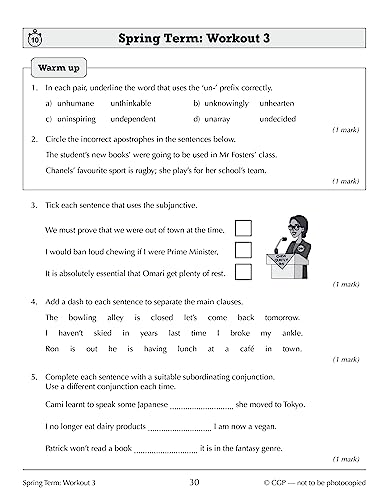 New KS3 Year 8 Spelling, Punctuation and Grammar 10-Minute Weekly Workouts (CGP KS3 10-Minute Tests)