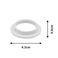 4pcs Lamp Shade Reducer Ring E14 Converter,E14 Lamp Shade Adaptor Rings Light Shade Reducer Ring,Lampshade Ring Converter,Light Fitting Lampshade Washer Adaptor Converter for Light Fixture(White)