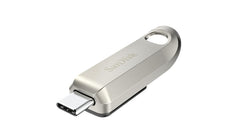 SanDisk 256GB Ultra Luxe USB Type-C Flash Drive, USB 3.2 Gen 1 Performance with a premium metal design, up to 400 MB/s, Silver