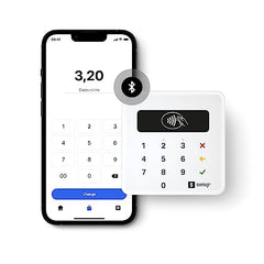 SumUp Air mobile card terminal for contactless payments with Credit & Debit Card, Apple & Google Pay - NFC RFID practical money card reader