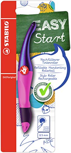 Ergonomic Rollerball - STABILO EASYoriginal Holograph - Pack of 1 - Right-Handed - Magenta