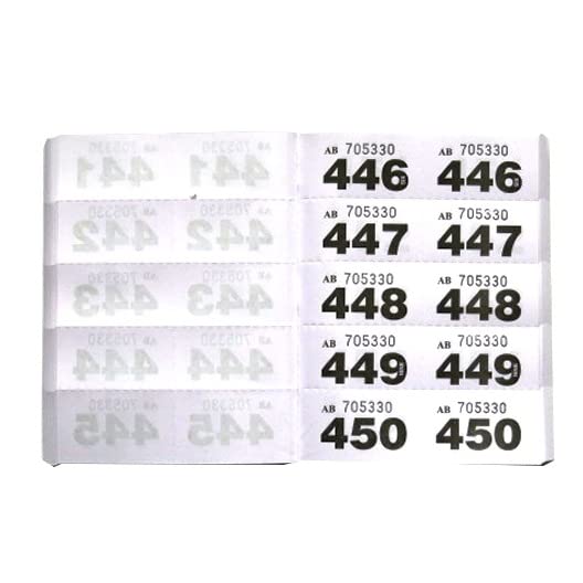 JKG® 1-1000 RAFFLE & CLOAKROOM TICKETS BOOK - Bingo Ticket Book 1-1000   Lucky Draw Prize Games   Charity Lottery Events Gifts   Security Coded   Assorted Colours