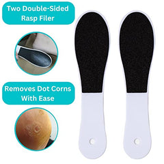 3-in-1 Professional Pedicure Foot File for Hard Skin - Anti Rust Stainless Steel Callus Remover for Cracked Heels - Easy to Use & Anti Skid Design - Foot Care Tool for Dry and Dead Skin - BNS