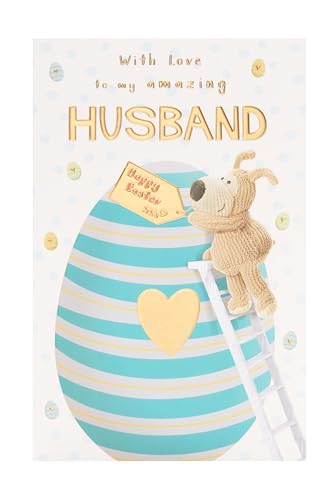 Boofle Amazing Husband Giant Egg Easter Card Cute Greeting Card