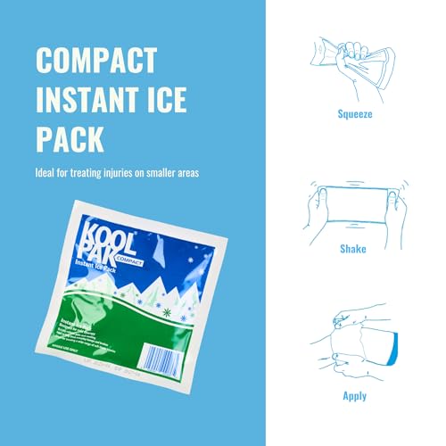 Koolpak Compact Instant Cold Ice Pack, 15 x 15 cm (Pack of 20)