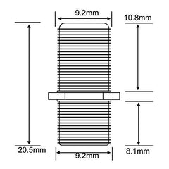 BOOBRIE F Type Adapter Female to Female TV Aerial Extension Adapter F Type Female to Female Coax Connector F Type RG6 Coax Cable Satellite Connector F Connector Coupler Joiner Gender Changer Plug 5PCS