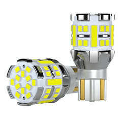 AGLINT W16W T15 LED Bulbs Reverse Lights CANBUS Error Free 921 912 955 902 Extremely Bright 42SMD 12V 24V for Car Back Up Reverse Light White 2Pcs