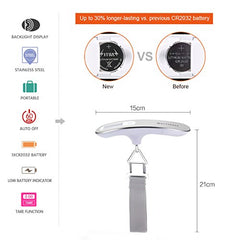 Luggage Scale MYCARBON Portable Digital Scale Electronic Suitcase Scale Hanging Scales Luggage Weighing Scale 110 Pound / 50 Killogram Capacity With Backlit With Tare Function Lightweigh for Travel