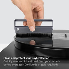 Boundless Audio Record Cleaner Brush - Vinyl Cleaner Record Brush - Carbon Fiber Anti-Static Vinyl Brush - Record Player Accessories