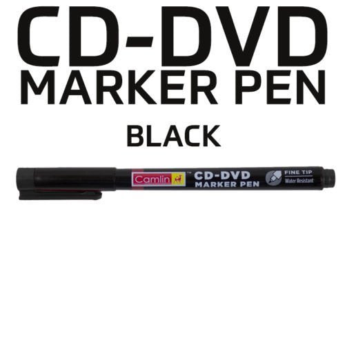 Camlin 4 x FINE TIP CD DVD PERMANENT MARKER PENS RED-GREEN-BLUE-BLACK WATER/UV RESIST