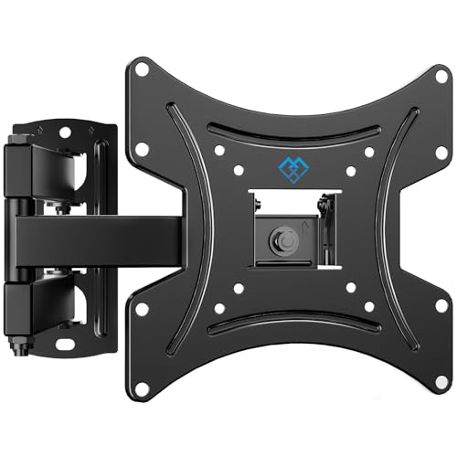 PERLESMITH TV Wall Bracket for Most 13-42 Inch TVs, 20kg Weight Capacity Max VESA 200x200mm, Solid and Sturdy TV Mount with Swivel Tilt Level Tool and Cable Ties PSSFK1-E