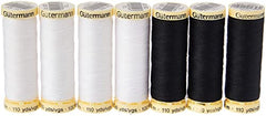 Gutermann Thread Set: Sew-All: Black & White: 7 x 100m