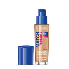 Rimmel Match Perfection Foundation, SPF 20, 400 Natural Beige, 30 ml