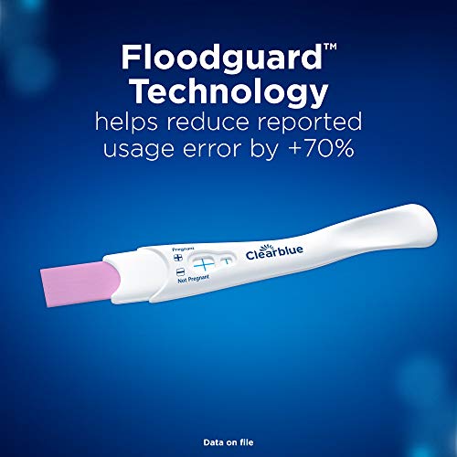 Clearblue Pregnancy Test 3X Confirmation Combo Pack, Result As Fast As 1 Minute (Visual Sticks) & Tells You How Many Weeks (Digital Stick), Kit of 3 Tests (1 Digital, 2 Visual)