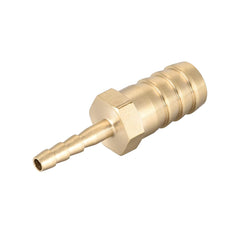 sourcing map Straight Brass Barb Fitting Reducer, Fit Hose ID 12mm to 4mm 2pcs