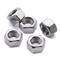 TERF® M12 Hex Hexagon Nut M12 (12mm) Steel Hex Full Nuts - Pack of 20