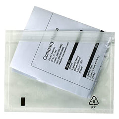 Triplast 100 x A6 Plain Document Enclosed Wallet (158 x 110 mm)   Peel & Seal Clear Plastic Envelopes/Sleeves/Pockets/Wallets   Attach Invoices, Packing Lists & Delivery Notes to Parcels