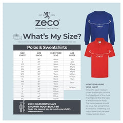 ZECO Kids Short Sleeve School Polo Shirt Royal Blue